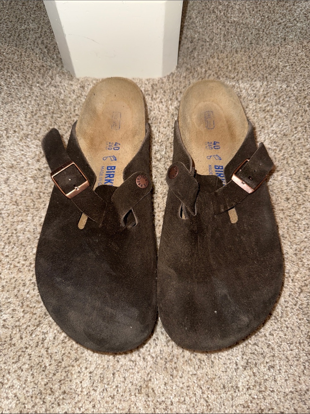 Birkenstock Men’s Boston Suede Clog - Brown